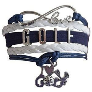 Golf Bracelet - Navy & White